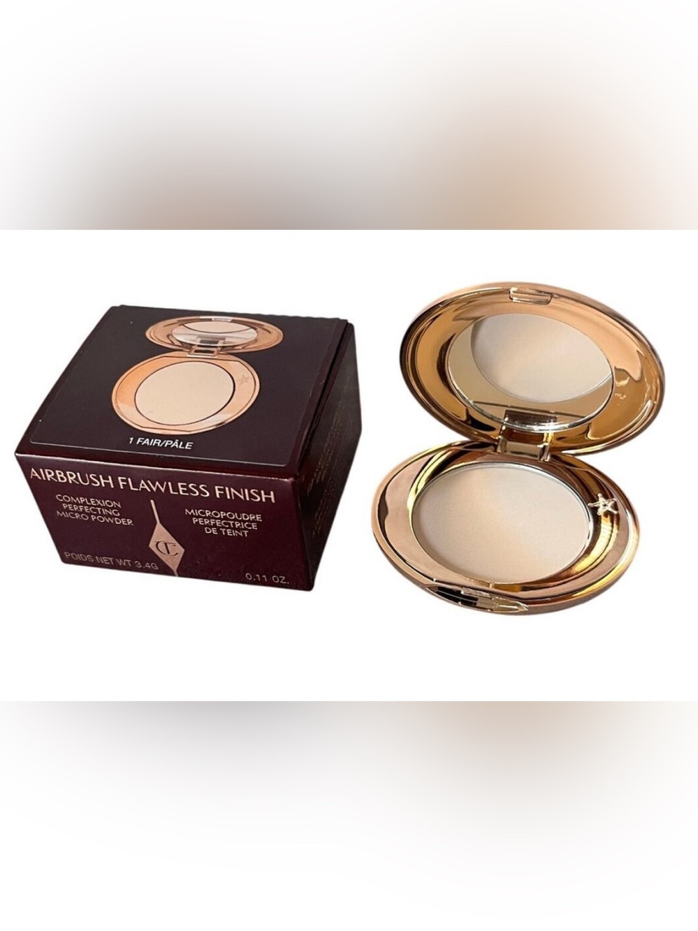 Charlotte Tilbury FAIR Airbrush Flawless Finish Complexion Perfecting Powder NIB